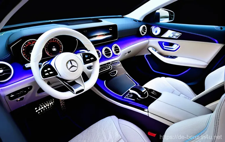 벤츠 GLB 컴팩트 SUV의 내부 공간 - A highly practical and versatile interior shot of a Mercedes-Benz GLB SUV. The image focuses on the ...