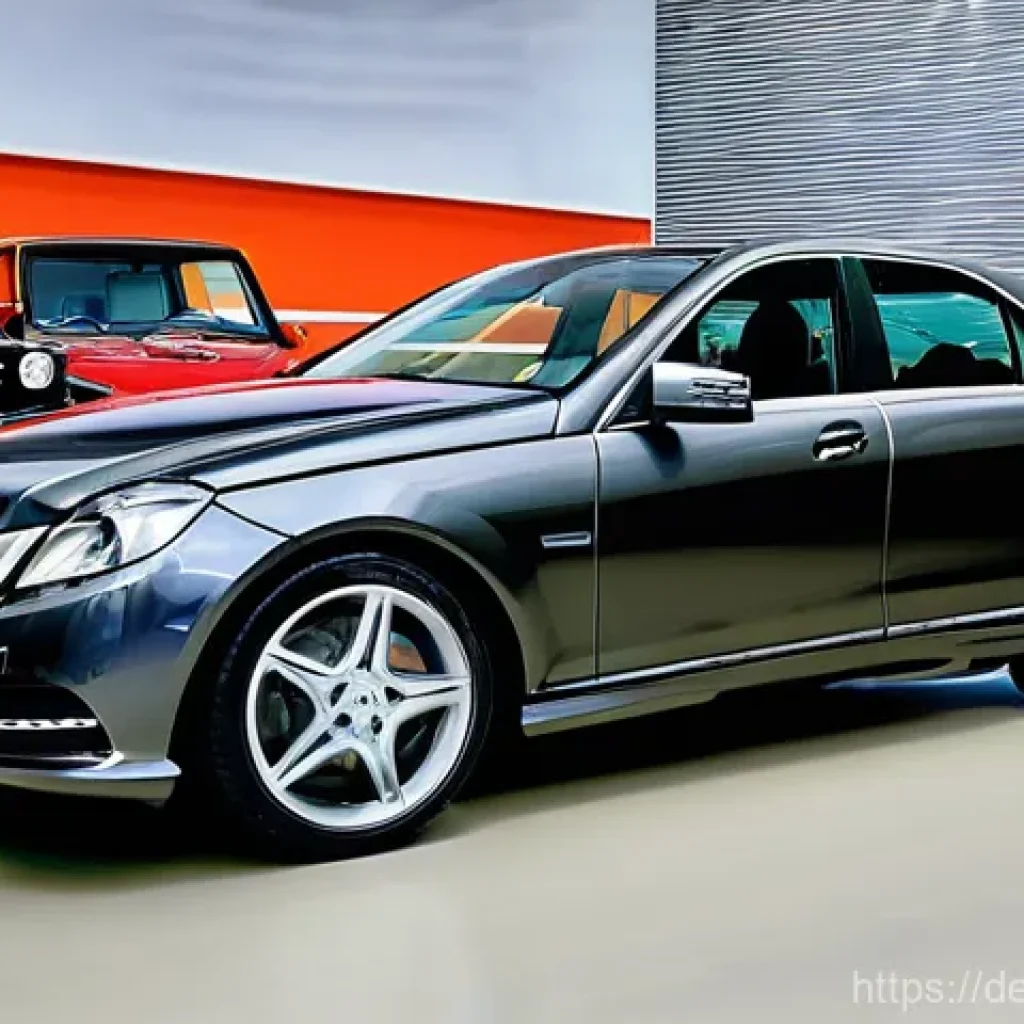 벤츠 E클래스의 중고차 시장 가치 - **Prompt 1: The Robust W212 E-Class at a German Dealership**
    A detailed, realistic photograph of...