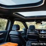 Home 22 벤츠 GLB의 패밀리카 적합성 - A spacious and flexible interior of a modern compact luxury SUV designed for families, showing the M...